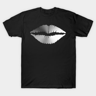Lips Angle Gradient (Black) NOIR T-Shirt